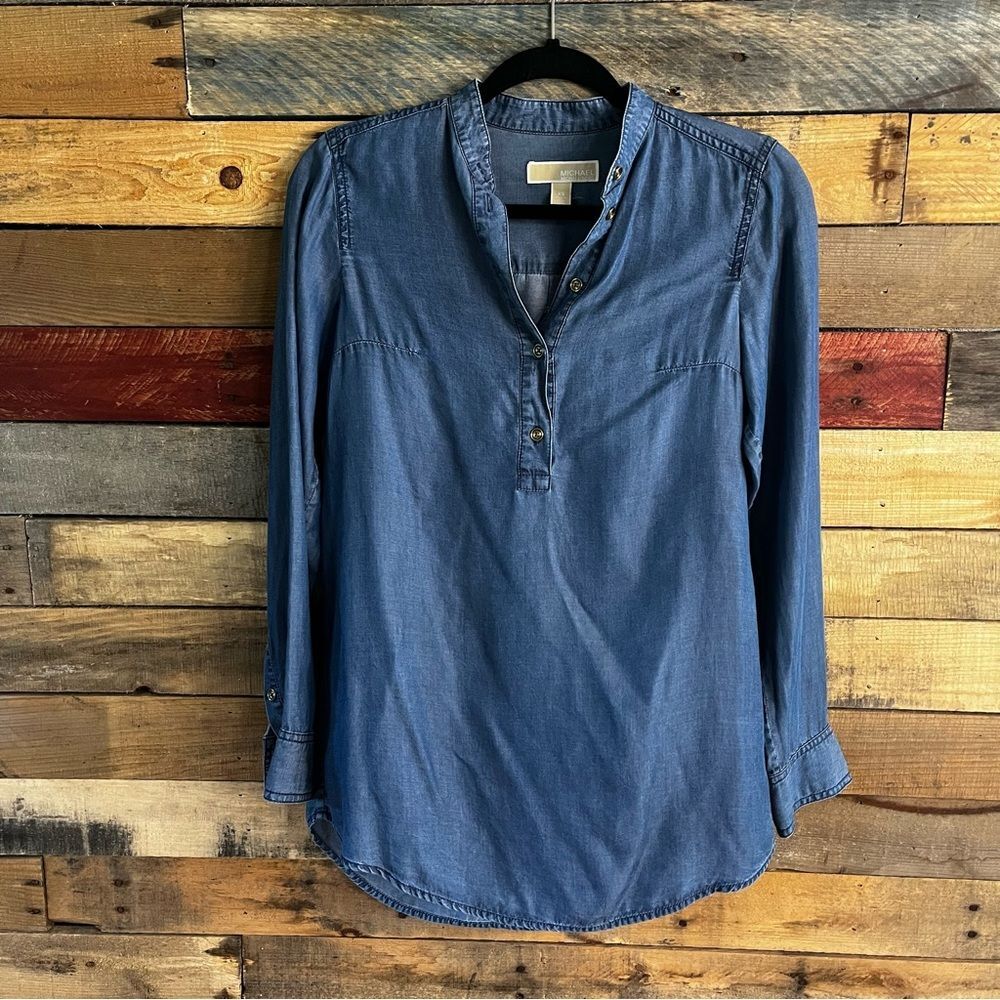 Michael Michael Kors Chambray‎ Top XS